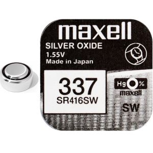 Батарейка часовая Maxell 337, V337, SR416SW - 539812 Батарейка часовая Maxell 337, V337, SR416SW - 539812