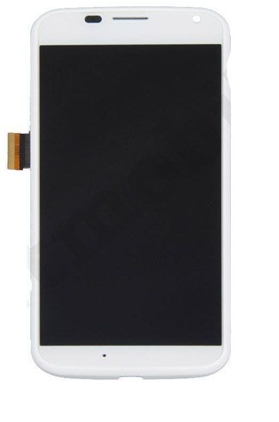 Дисплей для Motorola XT1053 Moto X, XT1055, XT1056, XT1058, XT1060 с сенсором и рамкой белый - 551106