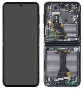Дисплей Samsung SM-F731 Z Flip 5 5G (2022) с сенсором и рамкой, black (OLED) - 924503