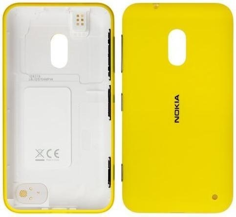 Задняя крышка Nokia 620 Lumia с боковыми кнопками желтый - 534158