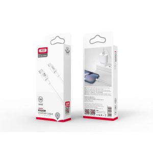 Дата-кабель USB XO NB-Q189A PD 20W Type-C - Lightning white - 914567