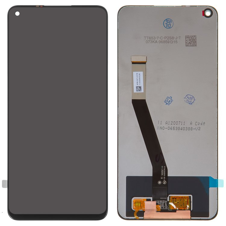 Дисплей для Xiaomi Redmi Note 9, Redmi 10X 4G с сенсором черный Оригинал - 562065