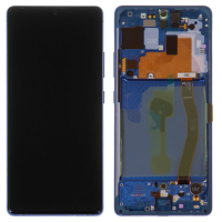 Дисплей для Samsung G770 Galaxy S10 Lite с сенсором и рамкой Синий Оригинал GH82-21672C, GH82-21992C, GH82-22045C