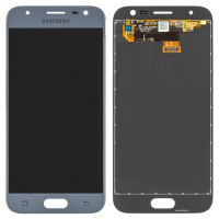 Дисплей Samsung J330 Galaxy J3, J330H 2017 року з сенсором сріблястий Оригінал