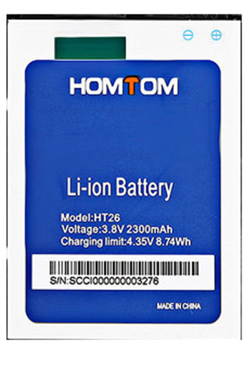 Аккумулятор для Doogee HomTom HT26 2300mAh - 556599