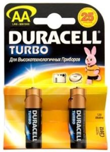 Батарейка Duracell AA LR06 bat Alkaline 2шт Turbo Цена 1шт. - 200922