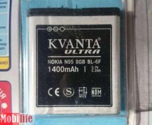 Аккумулятор Kvanta Ultra Nokia BL-6F 1400mAh - 528884