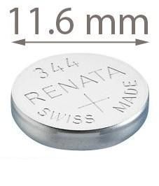 Батарейка часовая Renata 344, V344, SR42, SR1136SW (5 шт) - 540014