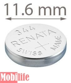 Батарейка часовая Renata 344, V344, SR42, SR1136SW, 242 - 540014