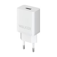 Сетевое зарядное устройство WALKER WH-26 (1USB 2.1A) white