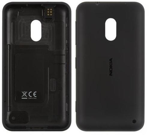Задня кришка Nokia 620 Lumia з бічними кнопками чорний - 534160