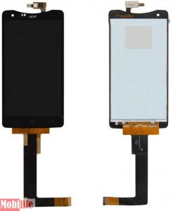 Дисплей (екран) для Acer S510 Liquid S1 Duo з сенсором чорний - 546340