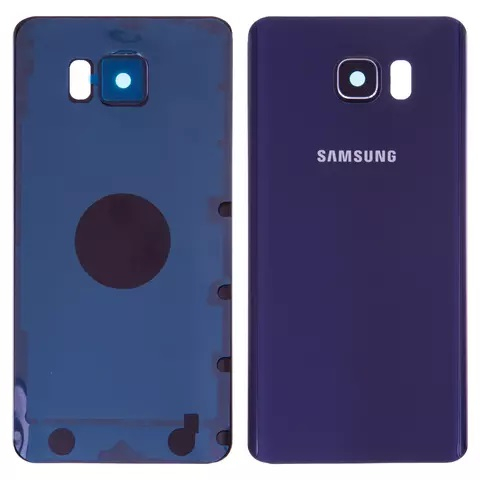 Задняя крышка Samsung N9200 Galaxy Note 5 с стеклом камеры, синий - 912219