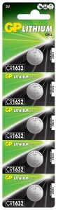 Батарейка GP CR1632 (CR1632-7U5) 5шт Цена за 1 елемент - 559882