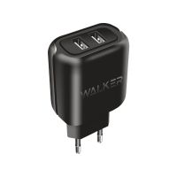Сетевое зарядное устройство WALKER WH-27 (2USB 2.1A) black