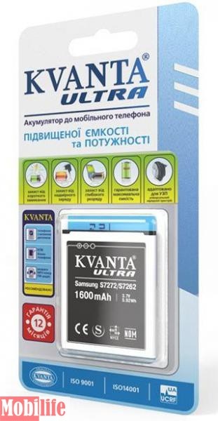 Аккумулятор Kvanta Ultra Samsung s7272, 7262 1600mAh - 540918