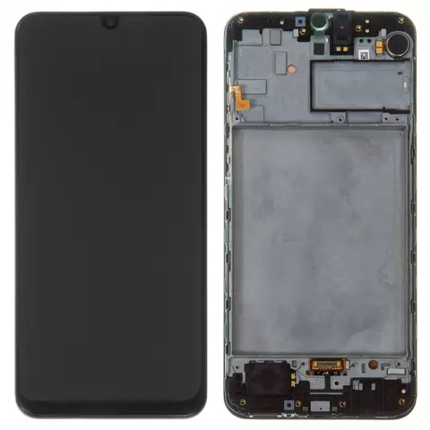 Дисплей для Samsung M307, Galaxy M30s (2019), M215 m21 2020 с сенсором и рамкой Черный (Oled) - 562665
