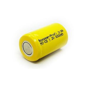 Аккумулятор промышленный Bossman 2/3A Ni-Cd 1.2V 600mAh h=28мм - 565246