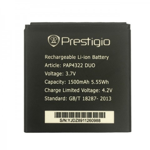 Аккумулятор для Prestigio MultiPhone 4322 Duo, Pioneer B40 E60W (1500mAh) - 547433