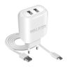 Сетевое зарядное устройство WALKER WH-27 (2USB 2.1A + microUSB cable) white - 919233 Сетевое зарядное устройство WALKER WH-27 (2USB 2.1A + microUSB cable) white - 919233