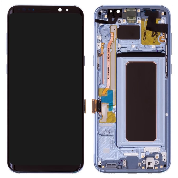 Дисплей Samsung G955F Galaxy S8 + (Plus) з сенсором і рамкою блакитний (Oled) - 553312