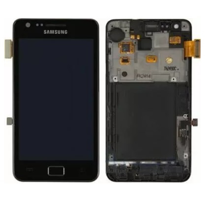 Дисплей для Samsung i9100 Galaxy S2 с сенсором с рамкой Черный - 533772