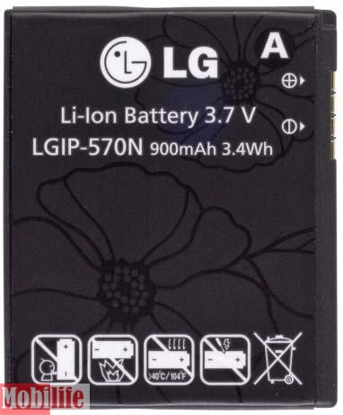 Аккумулятор LG LGIP-570N, GD310, GM310, KV600, KV800, Shine II GD710, Оригинальный - 536467