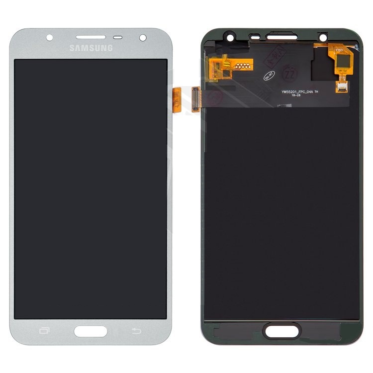 Дисплей Samsung J701F, J701H Galaxy J7 Neo з сенсором сріблястий (TFT) - 557499