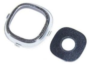 Стекло камеры Samsung I9500 Galaxy S4, I9505 Galaxy S4 серебристое - 547836