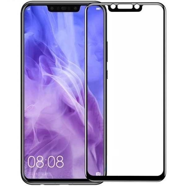 Защитное стекло Huawei Y6 (2019), Y6 Prime (2019), Honor 8A, Honor Play 8A, 3D Черный - 558494