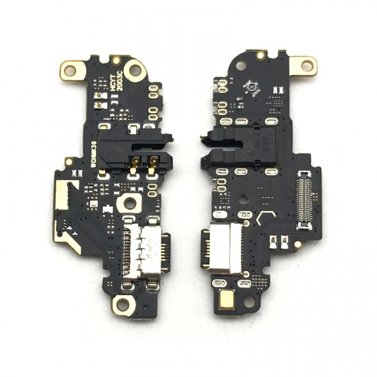 Шлейф Xiaomi Mi10T, Redmi K30 коннектора зарядки, микрофона, с компонентами, плата зарядки - 562070