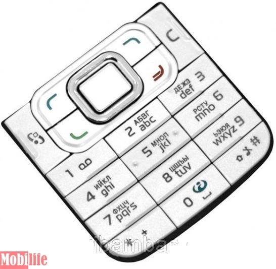 Клавиатура (кнопки) Nokia 6120c Белый - 502944