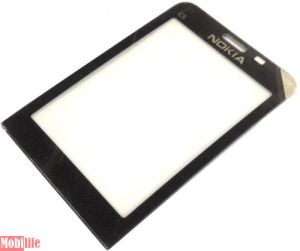 Скло для ремонту Nokia C5-00 Чорний - 532981