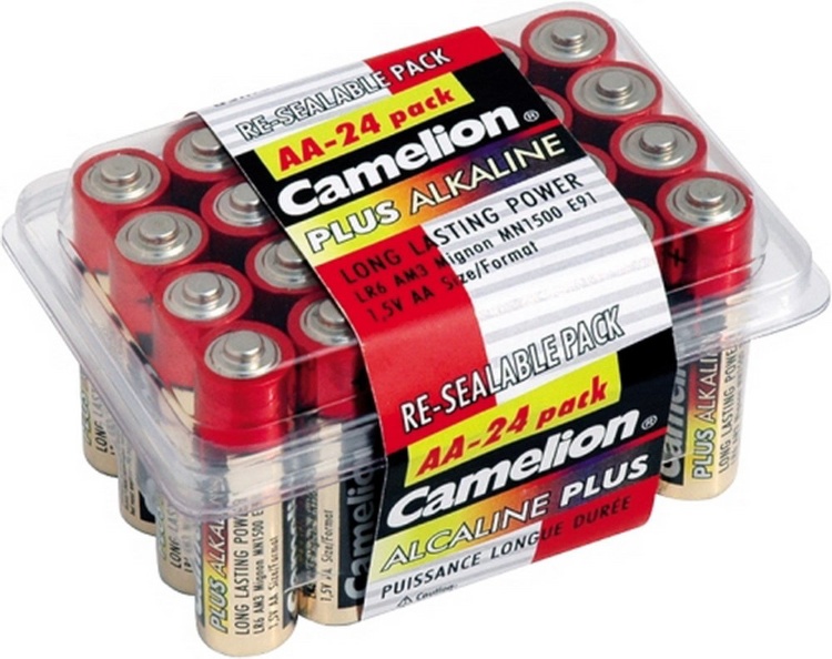 Батарейка Camelion AA LR06 24шт (Plus Alkaline) Цена 1шт. - 525600