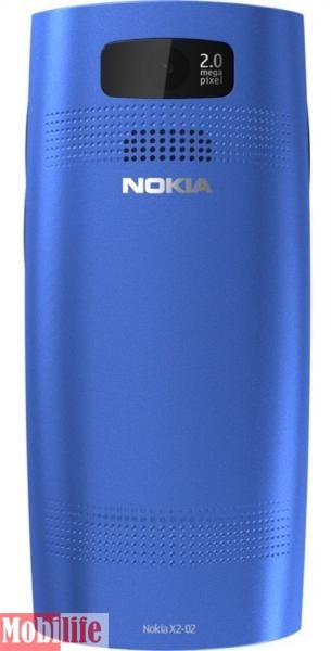 Задняя крышка Nokia X2-02 синий оригинал - 538364