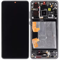 Дисплей Huawei P30 с сенсором, рамкой и АКБ, black, оригинал
