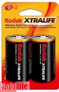 Батарейка Kodak D R20 XtraLife alk 2шт Цена 1шт. - 540320