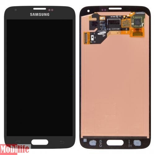 Дисплей Samsung G900A Galaxy S5, G900F, G900H, G900I, G900T с сенсором темно-синий original - 542000