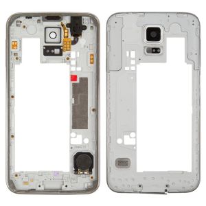 Рамка дисплея Samsung G900F Galaxy S5 серебристый - 562271