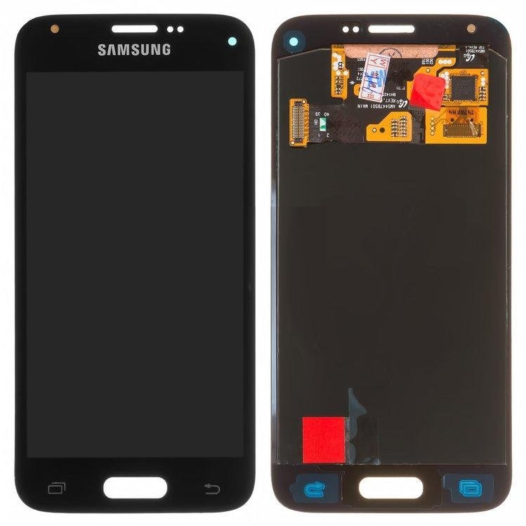 Дисплей Samsung G800F, G800H Galaxy S5 mini з сенсором Чорний original - 545050