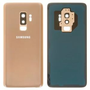 Задняя крышка Samsung G965 Galaxy S9 Plus с стеклом камеры, Gold - 912425