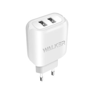Сетевое зарядное устройство WALKER WH-27 (2USB 2.1A) white - 919236 Сетевое зарядное устройство WALKER WH-27 (2USB 2.1A) white - 919236
