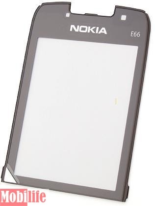 Скло для ремонту Nokia E66 Silver - 532983