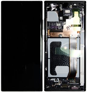 Дисплей Samsung N985, N986 Galaxy Note 20 Ultra з сенсором і рамкою Чорний Оригінал - 563864