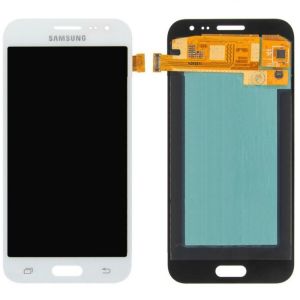 Дисплей для Samsung J200F Galaxy J2, J200G, J200H, J200Y с сенсором Белый Оригинал GH97-17940A - 547939
