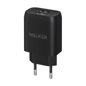 Сетевое зарядное устройство WALKER WH-31 (2USB 2.1A) black - 919237