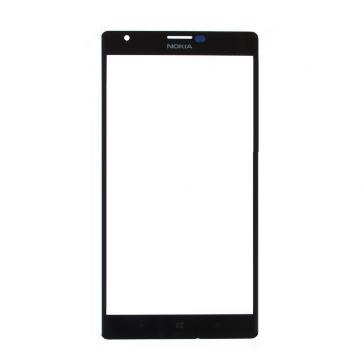 Скло дисплея для ремонту Nokia Lumia 1520, RM-937, RM-938 Black - 551015