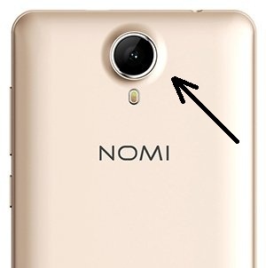Скло камери Nomi i5010 Evo M Чорний Оригінал - 553417