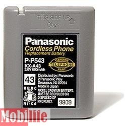 Аккумулятор Panasonic P-P543 (A-43) Ni-Cd 600 мАч 3.6v Type43 - 535071