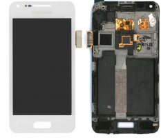 Дисплей для Samsung i9000 Galaxi S, i9001 Galaxy S Plus с сенсором и рамкой белый Original